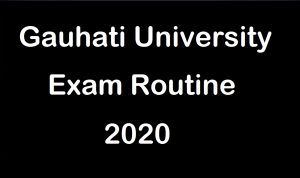 Gauhati University Exam Routine 2020 - Degree 2nd, 4th & 6th Semester, Full Sechdule